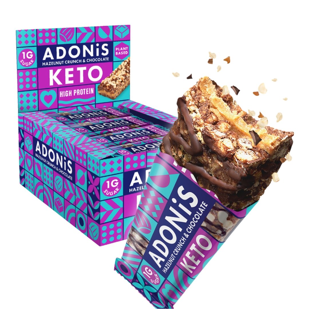 Adonis Keto Bar - Case of 16 (6 Flavours)