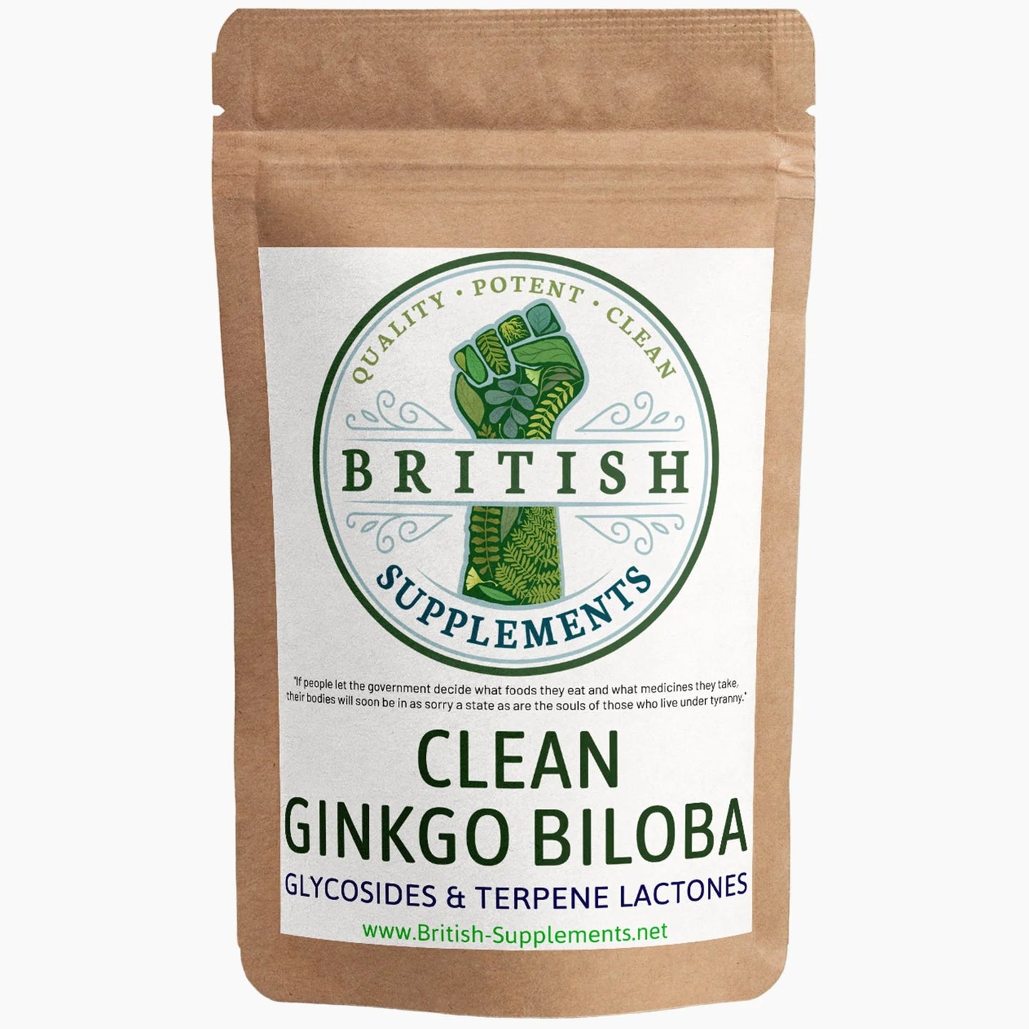 CLEAN Genuine Ginkgo Biloba Extract + Black Pepper + Cumin + Ginger