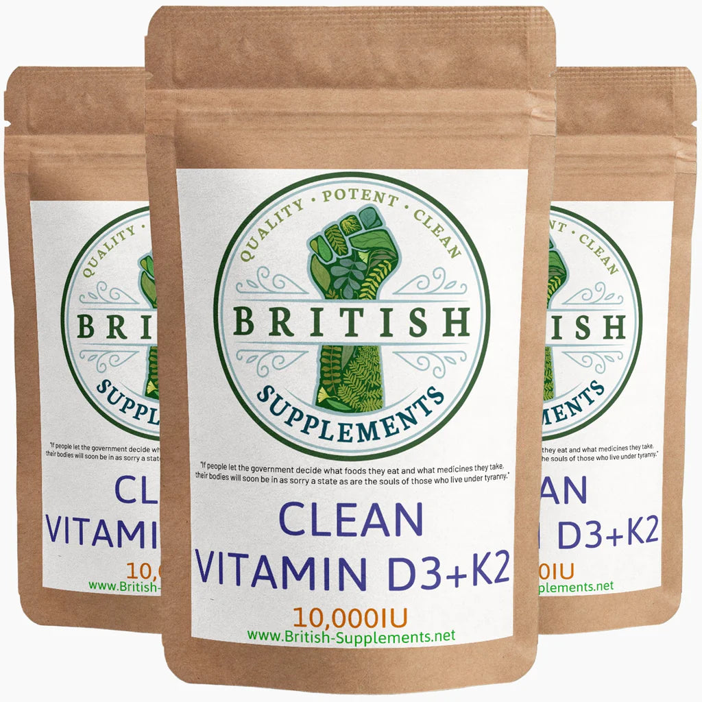 CLEAN Vitamin D3 + K2 +MSM - 10,000 IU
