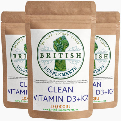 CLEAN Vitamin D3 + K2 +MSM - 10,000 IU