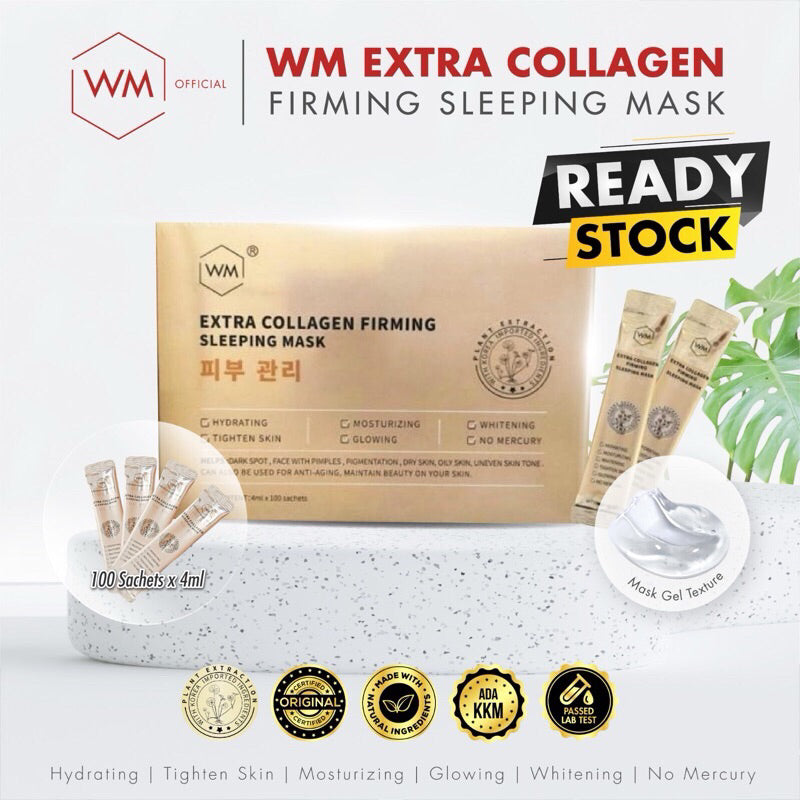 WM EXTRA COLLAGEN FIRMING SLEEPING MASK 100pcs