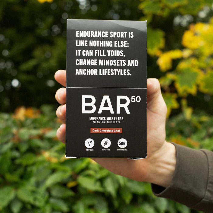 BAR50 Dark Chocolate Chip Energy Bar x 12