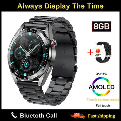 The New ZenWatch Watch 454*454 AMOLED Curved 46cm Screen, Built-In Microphone and HD Speakers, Always On Display, 8GB Local Music, With Bluetooth Earphones Compatibility